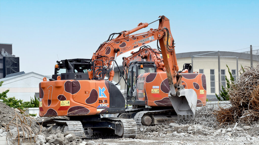 一貫施工による解体工事